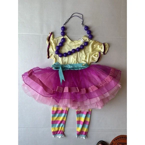 Disney Junior Fancy Nancy 3-piece costume set Sz 3t/4t Dress Pants Necklace - Picture 7 of 12